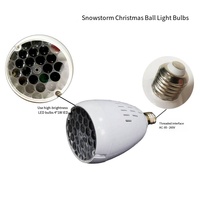 Lampe de projection flocon de neige de Noël E27 LED RGB pour fêtes, Halloween, utilisation sur scène, IP44 110-265V