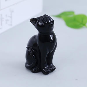 Natural Crystal Egyptian <strong>Cat</strong> <strong>Figurine</strong> 3 Inch Hand Engraved Gemstone Religious Sculpture Yuchenglin Brand Fashion Trend Home - Product Image 6