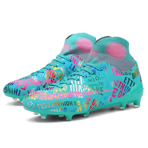 Bottes <span class=keywords><strong>de</strong></span> football pour hommes, chaussures <span class=keywords><strong>de</strong></span> football à pointes hautes <span class=keywords><strong>de</strong></span> couleur vive, chaussures d'entraînement pour jeunes <span class=keywords><strong>de</strong></span> grande <span class=keywords><strong>taille</strong></span> - Product Image 4