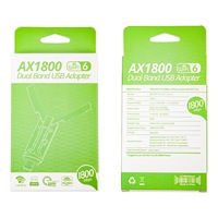 Adaptador USB Wifi6 con Controlador Gratuito, Adaptador USB 3.0 de 1800 Mbps, Wifi 6, Realtek RTL8832BU 802. Adaptador de Red Inalámbrico 11ax