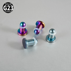 Tunnels d'<span class=keywords><strong>oreille</strong></span> en titane G23, style punk, colorés, cylindres solides, bijoux <span class=keywords><strong>de</strong></span> <span class=keywords><strong>piercing</strong></span> pour hélix - Product Image 1
