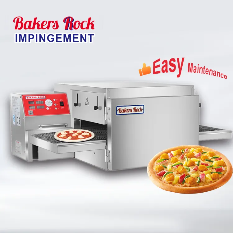 kommerzieller elektrischer pizzaofen mit hoher effizienz 16 zoll kette pizzaofen