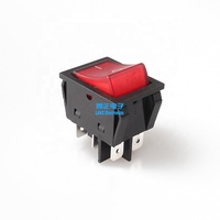 ON OFF sur DPDT 6 broches interrupteur à bascule illuminé 30A 250V avec lumière 120V