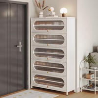 Meuble à chaussures moderne en fer pour salon et entrepôt – Durable, étanche, gain de place, grande capacité de rangement