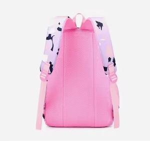 Fashion Girls Primary School <b>Backpack</b> Geometric Pattern Lightweight Oxford Material Zipper 20-36L Capacity Ridge Protection for - Product Image 6