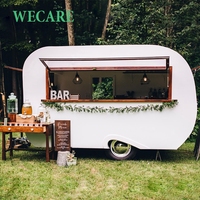 Remorque de vente de café mobile Wecare, remorque de bar mobile de rue, camion de nourriture avec cuisine complète