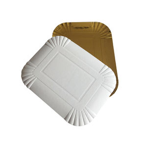 Plateau à gâteau en papier rond <span class=keywords><strong>et</strong></span> Rectangle, de couleur <span class=keywords><strong>or</strong></span>, 1 pièce, pour la fête - Product Image 5