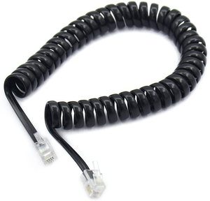 สายโทรศัพท์แบบ Patch Cord 6p6c RJ12 ทองแดงสีขาว สำหรับใช้งานภายในอาคาร ขนาด 24AWG/26AWG/28AWG ความยาว 5-8 ฟุต - Product Image 1