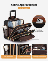 LOVEVOOK Wholesale 2025 Trending Designer Sacs à roulettes Valise à main avec multi-poches roulantes 17in Women Laptop Bag