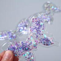 Étiquettes gonflables personnalisées en PVC - Forme irrégulière, logo imprimé à paillettes, ornements suspendus gonflables de haute qualité OEM/ODM