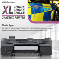 Imprimante hybride UV X-Roland, support double média rouleau et feuille, machine d'impression UV avec durcissement par refroidissement à l'eau LED pour autocollants de voiture