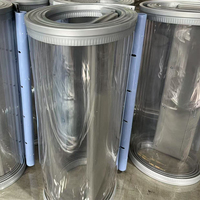 Rideau de porte en PVC à aspiration magnétique, transparent, coupe-vent, à bande souple, pour magasin et maison, anti-insectes et contrôle de la température