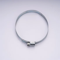 Colliers de serrage réglables de type allemand en gros, colliers de serrage pour tuyaux à vis sans fin, zingués