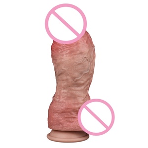 ORALSX 5 Inches Silicone Anal <b>Dildo</b> Double Layer Design Cock <b>Dildo</b> Super Realistic Cock Artificial Penis Sex Toys for Women - Product Image 4