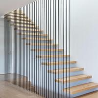 DB – escalier flottant en acier au carbone ou en acier inoxydable 304, Style moderne et populaire, pour l'amérique