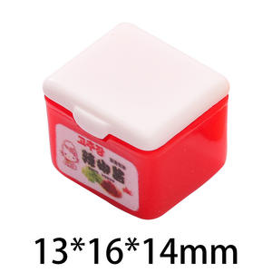 Accessoires <span class=keywords><strong>de</strong></span> bijoux en résine DIY, figurine <span class=keywords><strong>de</strong></span> jeu alimentaire 3D, porte-clés, jouet pour maison <span class=keywords><strong>de</strong></span> poupée, sauce à salade à la pâte <span class=keywords><strong>de</strong></span> haricots rouges simulée - Product Image 5