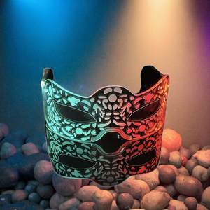 Futuristische Leuchtende LED Magnetische Tier-Themen Acryl-Augenmaske für Mädchen Konzerte Maskenbälle - Product Image 3