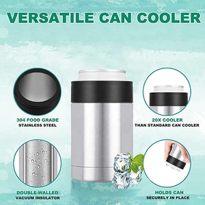 14oz 375ml Stainless Steel Insulated Can <b>Cooler</b> Slim Stubby Holder Beer Coozie Party Keeps <b>Drinks</b> Hot/Cold - Product Image 6