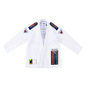 Kimono de Jiu Jitsu Brasileño de Alta Calidad, 100% Algodón, Personalizado, con Parches Bordados, Tejido Perlado, Secado Rápido, para Competencia - Product Image 1