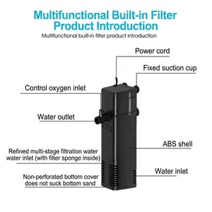 Pompe de filtration submersible <span class=keywords><strong>3</strong></span>-en-<span class=keywords><strong>1</strong></span> JSD AP300~AP1500 pour <span class=keywords><strong>aquarium</strong></span>, circulation d'oxygène et pluie artificielle, pour le nettoyage de l'eau des bacs à poissons et tortues - Product Image 4