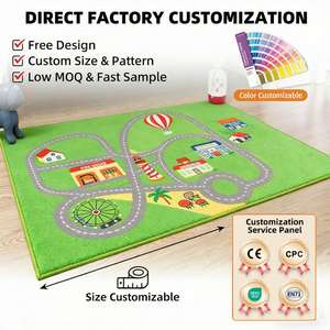 Tapis de jeu en nylon personnalisé pour enfants, durable, pour maternelle, avec motifs de voitures, idéal pour les jeux de dérive, la cour de jeux, la chambre et le <span class=keywords><strong>camping</strong></span> - Product Image 1