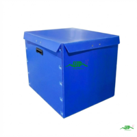 Boîte de manutention en plastique PP alvéolaire, pliable, étanche, ondulée, réutilisable, pour stockage et logistique, fournie directement par l'usine