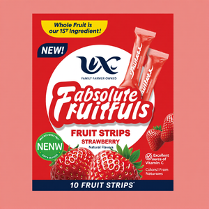Absolute Fruitfuls Tiras de frutas de la Pasión Sweet FD Snacks de frutas secas para almuerzos escolares - Product Image 1