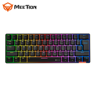 Untuk MK005BT Keyboard Mekanik Mini Gaming 60% Dual Mode Portabel Berkabel Nirkabel RGB Backlit USB-C PC