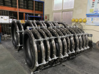 HuaYuan Fabrication Raccord Flexible Joint De Dilatation En Caoutchouc Galvanisé Retourner DN80 Joint En Caoutchouc À Bride Avec Prix D'usine