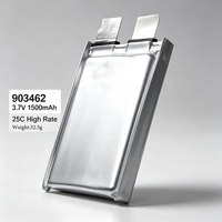 بطارية XL 903462 قابلة لإعادة الشحن 3.7 فولت 1500 مللي أمبير 25C عالية التفريغ، خلية سائلة 9x34x62 مم 32.5 جرام لهوايات التحكم عن بعد والطائرات بدون طيار