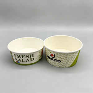 <b>Grease</b>‑Resistant <b>Paper</b> Bowl Double‑Side PE Coated Virgin Wood Pulp Custom Weight Size Printing for Disposable Food Container - Product Image 3