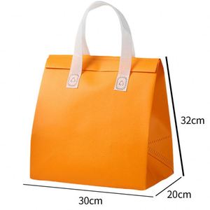 High Quality Navy Blue Thermal Non Woven Cooler Bag Waterproof & Insulated for Food Use with Letter Pattern Custom - Product Image 1