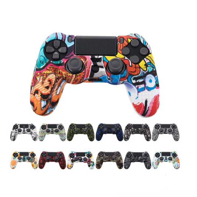 Pattern Customization Silicone Cover Case for PS4 Controller Housing Skin Protector Grip Accessories