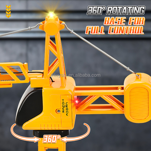 <span class=keywords><strong>Grue</strong></span> à tour <span class=keywords><strong>télécommandée</strong></span> professionnelle 2,4 GHz 6 canaux avec batterie au lithium 3,7 V, rotation à 360 degrés, camions de construction télécommandés jouets - Product Image 4