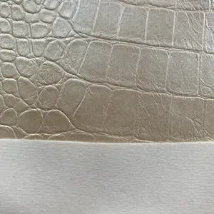 Wholesale anti abrasion crocodile grain pattern PVC leather for sofa chair furniture upholstery car seat interior