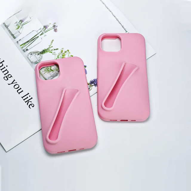 Wholesale Same Paragraph Lip Glaze Lip Gloss Lipstick Phone Case for iPhone 12 13 14 15 16 Pro Max Silicone Phone Accessories