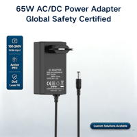 Adaptateur AC/DC MYIXI 60W 55V 24V 20V 19.5V 3.25A 3.34A 2.7A en matériau PC pour ordinateur portable