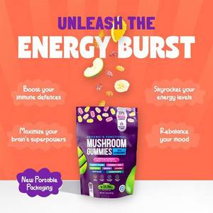 Gummies Complexe de Champignons en Marque Blanche Booster de Mémoire et d'Énergie au Reishi pour Hommes et Femmes en Promotion - Product Image 4