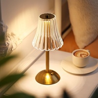 Lampe de table sans fil en alliage, rechargeable, LED tactile, chargement USB-C, 3 couleurs, intensité réglable, style or rose, abat-jour cylindrique, Ra80