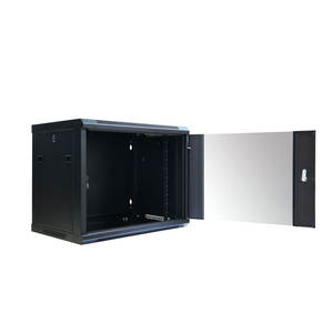 Rack de pared pequeño para equipos, de 19 pulgadas, tipo armario de pared de paquete plano - Product Image 2