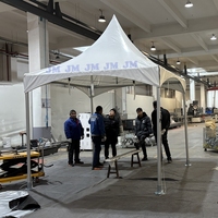 Tente à toit haut avec cadre en aluminium et câbles croisés, 20x20 pieds, 20x40 pieds, pour événements et fêtes