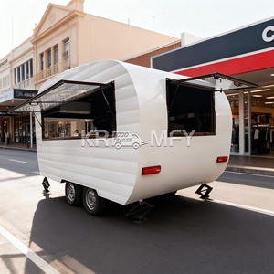Chariot mobile pour la vente de glaces, café, pâtisserie, taille personnalisée, camion de rue, remorque alimentaire multifonction - Product Image 6