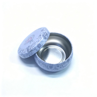 Boîtes en étain au design élégant pour bougies, boîtes en étain rondes vides pour bougies