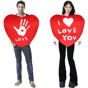 Costume en peluche en forme de cœur pour la Saint-Valentin, tenue de mascotte unisexe pour couple, pour spectacle, fête ou jeu de rôle - Product Image 5