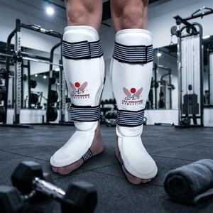 Protectores de Espinilla y Empeine para Artes Marciales - Protectores de Piernas de Cobertura Completa para Karate y Taekwondo, Equipo de Sparring - Product Image 2