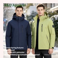 Veste d'escalade trois-en-un pour homme/femme, amovible, coupe-vent, imperméable, respirante, avec doublure polaire, résistante au froid