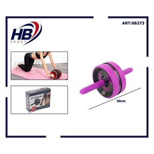 Roue simple violette de 18 cm pour AB Roller Wheel, équipement d'exercice haute visibilité - Product Image 3