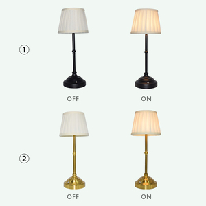 Thiết kế hiện đại sang trọng trang trí nội thất đơn giản pin không dây thanh lịch không dây vải bảng đèn - Product Image 4