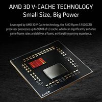 OEM AMD Ryzen 5 5500X3D 6-Core 12-Thread L3 Cache 96MB Platform AM4 Menggunakan Memori DDR4 Prosesor Desktop untuk Pemain Game Online