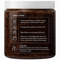 Gommage corporel au café ETRUN ALISA, marque privée, entièrement naturel, exfoliant pour le soin de la peau, vergetures, acné